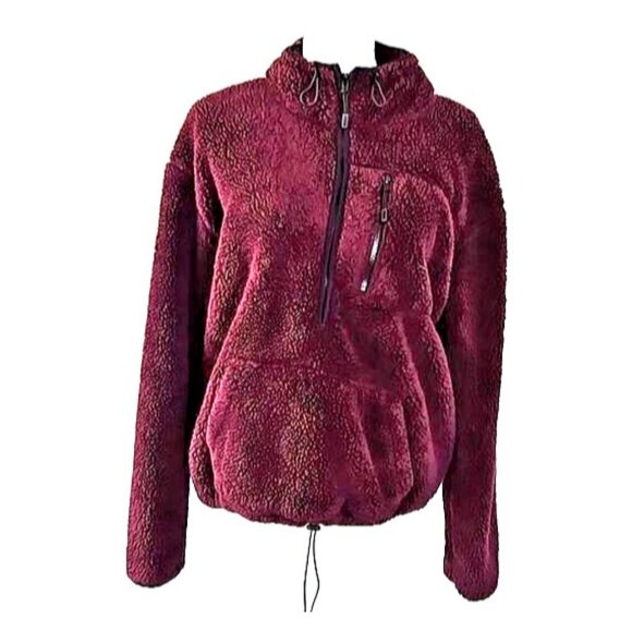 PINK Victoria's Secret Burgundy Sweater Womens Size Large - Picture 1 of 9